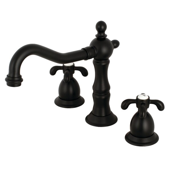 KS1970TX 8" Widespread Bathroom Faucet, Matte Black